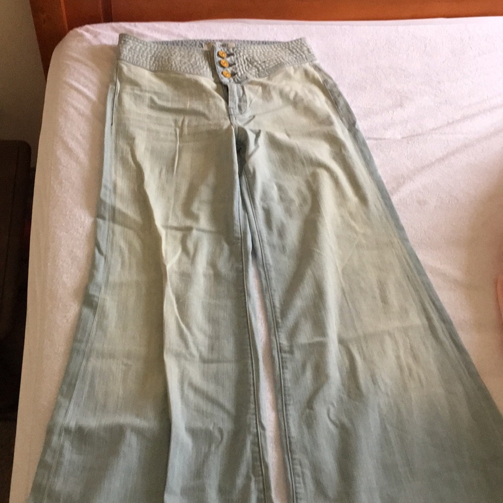 7 for all mankind high rise wide leg jeans